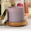 Picture of Single 3-Wick Candle Holder - Solid Oak