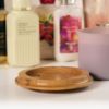 Picture of Single 3-Wick Candle Holder - Solid Oak